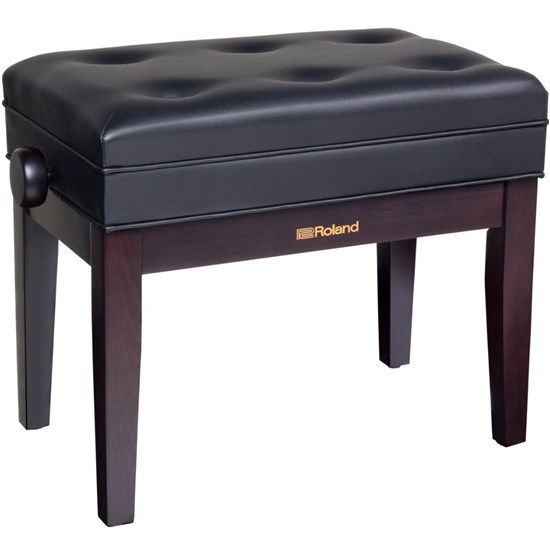 Roland RPB400 Piano Bench w/ Cushioned Seat & Storage Compartment (Rosewood)
