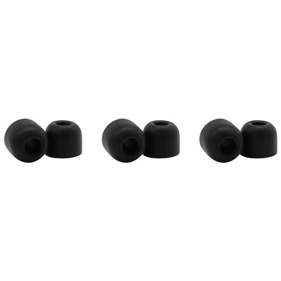 Shure EACYF1-6M Medium Comply Series Black Foam Sleeves (3 Pair)