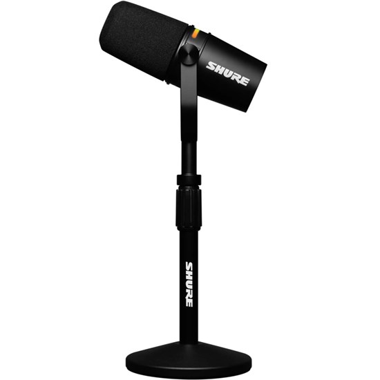Shure Motiv MV7+ Microphone Bundle w/ MV7+ & Desktop Stand (Black)
