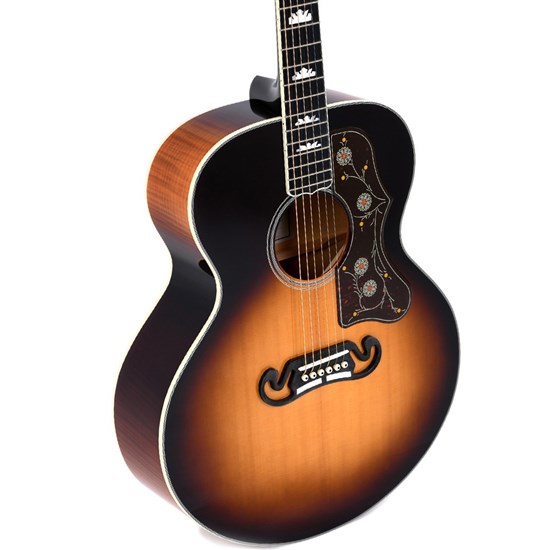 Sigma GJA-SG200 Grand Jumbo Acoustic Guitar w/ Solid Top & Pickup (Sunburst)