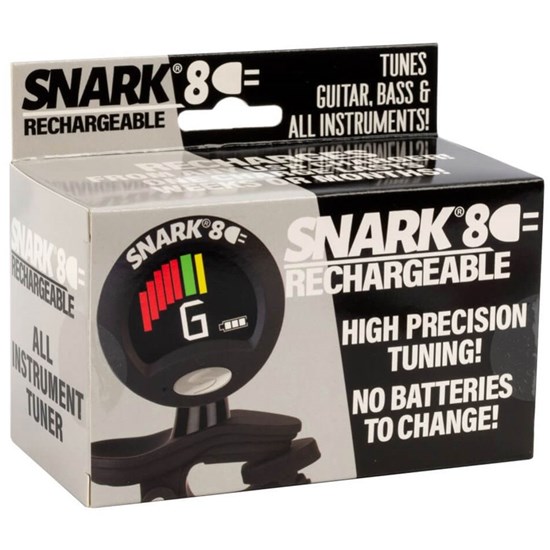 Snark SNARK8 Rechargeable Chromatic All Instrument Clip-on Tuner (Black)