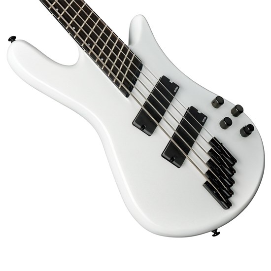 Spector NS Dimension HP 5 Multi-Scale Electric Bass Guitar (White Sparkle Gloss)