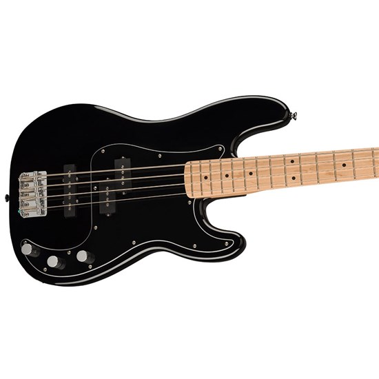 Squier Affinity Precision Bass PJ Pack Maple Board w/ Gig Bag & Rumble 15 (Black)