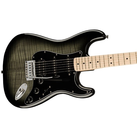 Squier Affinity Stratocaster FMT HSS Maple Fingerboard Black Pickguard (Black Burst)