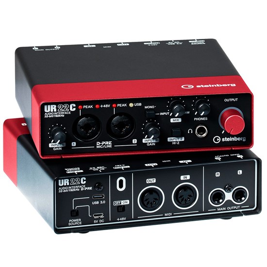 Steinberg UR22C Recording Pack (Red) | USB Audio Interfaces