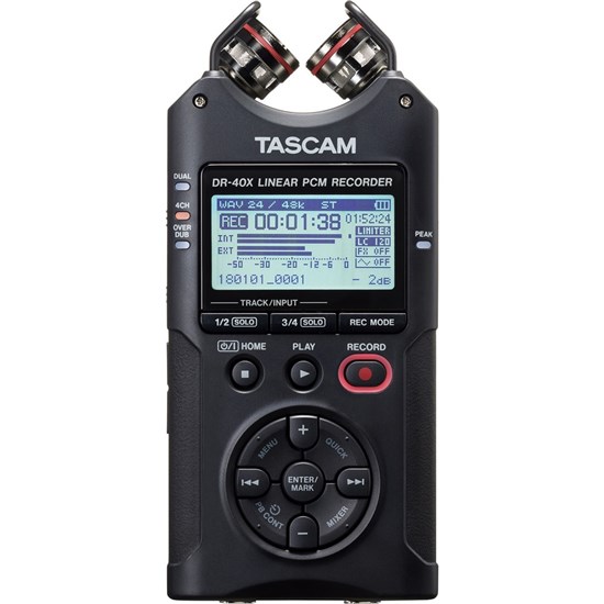 Tascam DR40X Four Track Digital Audio Recorder & USB Audio Interface