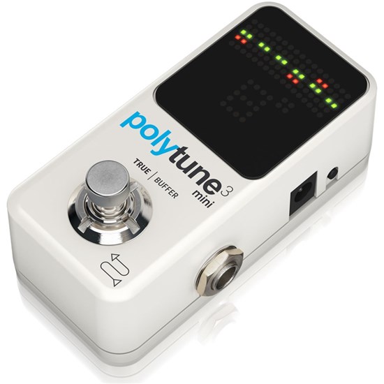 TC Electronic Polytune 3 Mini Tiny Polyphonic Tuner (White)