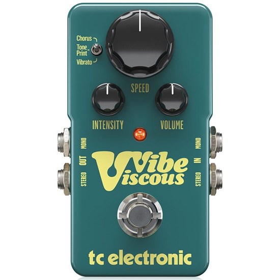 TC Electronic Viscous TonePrint Enabled Vibe Guitar Pedal w/ Chorus & Vibrato
