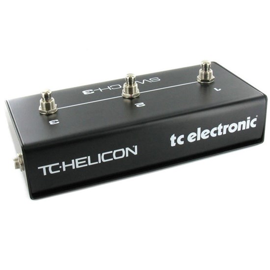 TC Helicon Switch-3 Sturdy 3-Switch Accessory Pedal for Expanded Remote Control