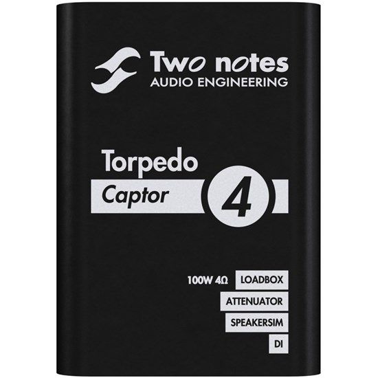 Two Notes Torpedo Captor 4 Compact Loadbox, Attenuator & Amp DI (4 ohm)