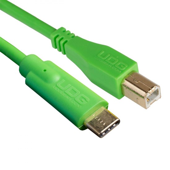 UDG Ultimate Audio Cable USB 2.0 C-B (Green) Straight 1.5m