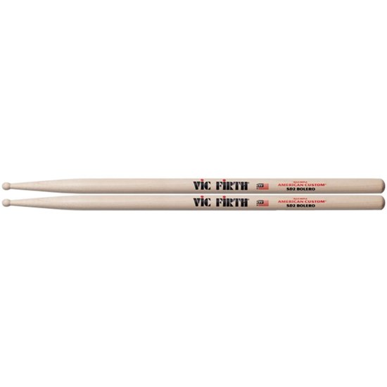 Vic Firth American Custom SD2 Bolero Round Woodtip Drumsticks