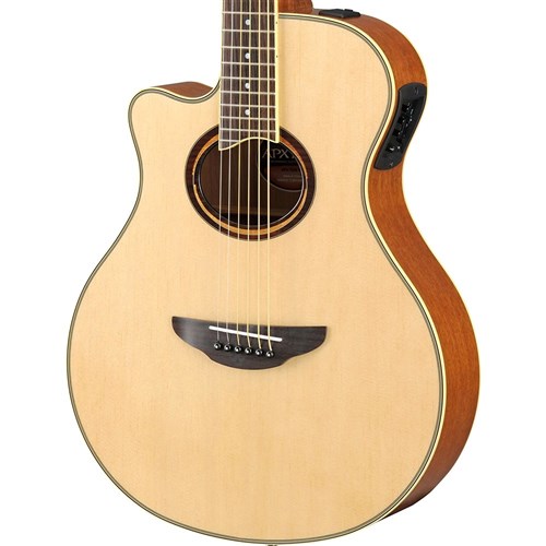 Yamaha APX700II Thin-Line Left-Hand Acoustic w/ Solid Top & Cutaway (Natural)