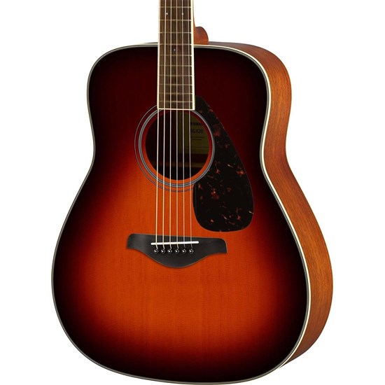 Yamaha FG820 Acoustic Dreadnought w/Solid Spruce Top (Brown Sunburst)