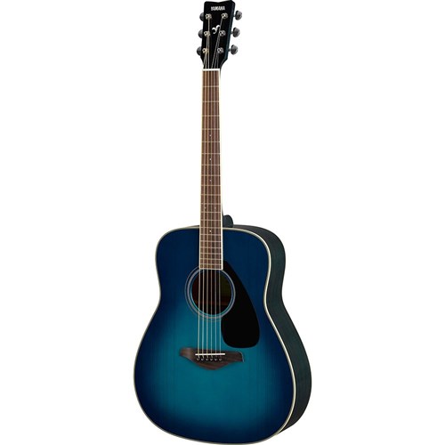 Yamaha FG820 Acoustic Dreadnought w/Solid Spruce Top (Sunset Blue)