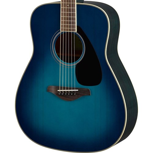 Yamaha FG820 Acoustic Dreadnought w/Solid Spruce Top (Sunset Blue)