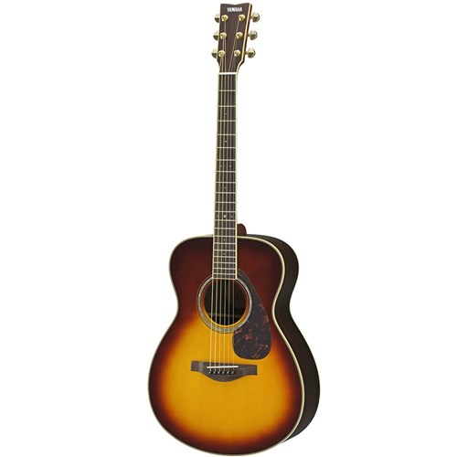 Yamaha LS6 ARE Small Body Acoustic Guitar w/ Solid Top & Pickup (Brown Sunburst) w/ Bag