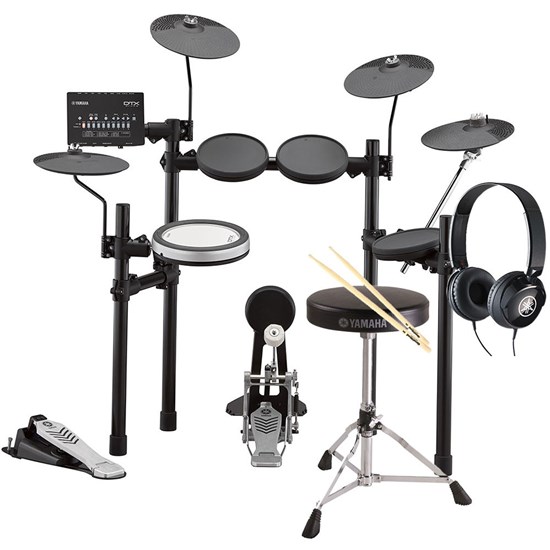 Yamaha DTX482K Electronic Drum Kit w/ FREE HPH50 Headphones, DS550U Stool & Drum Sticks