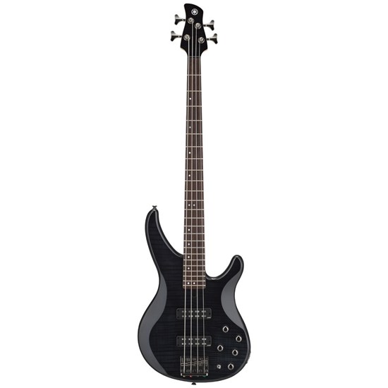 Yamaha TRBX604 TRBX Series Flamed Maple Bass Guitar (Translucent Black)