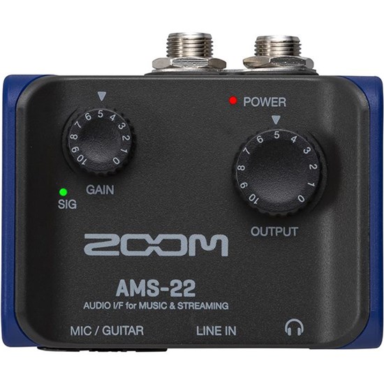Zoom AMS-22 2-in / 2-out USB Audio Interface for Recording & Streaming