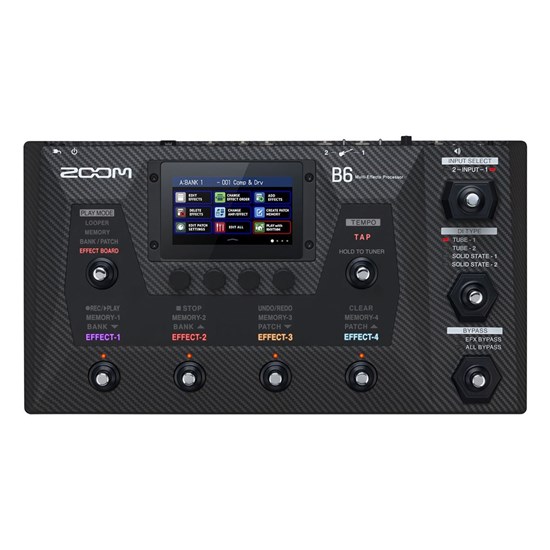 Zoom B6 Bass Effects & Simulator