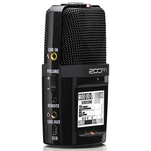 Zoom H2n Digital Multitrack Recorder w/ Resident Audio R100 Headphones Bundle 