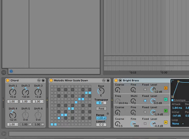 Tweaking MIDI FX in Ableton.