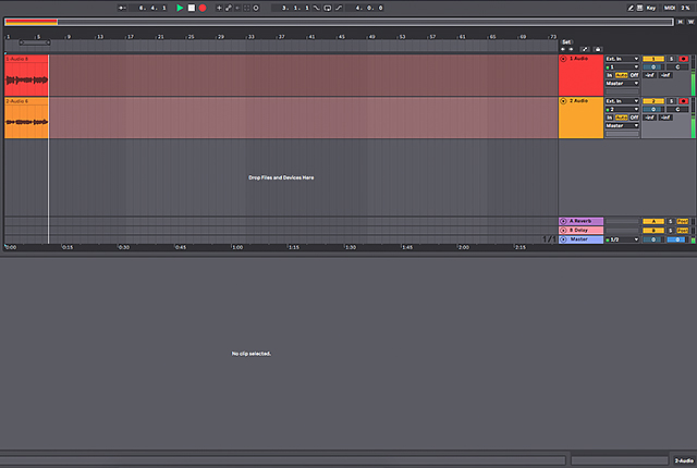 Recording audio in Ableton's arrangement view